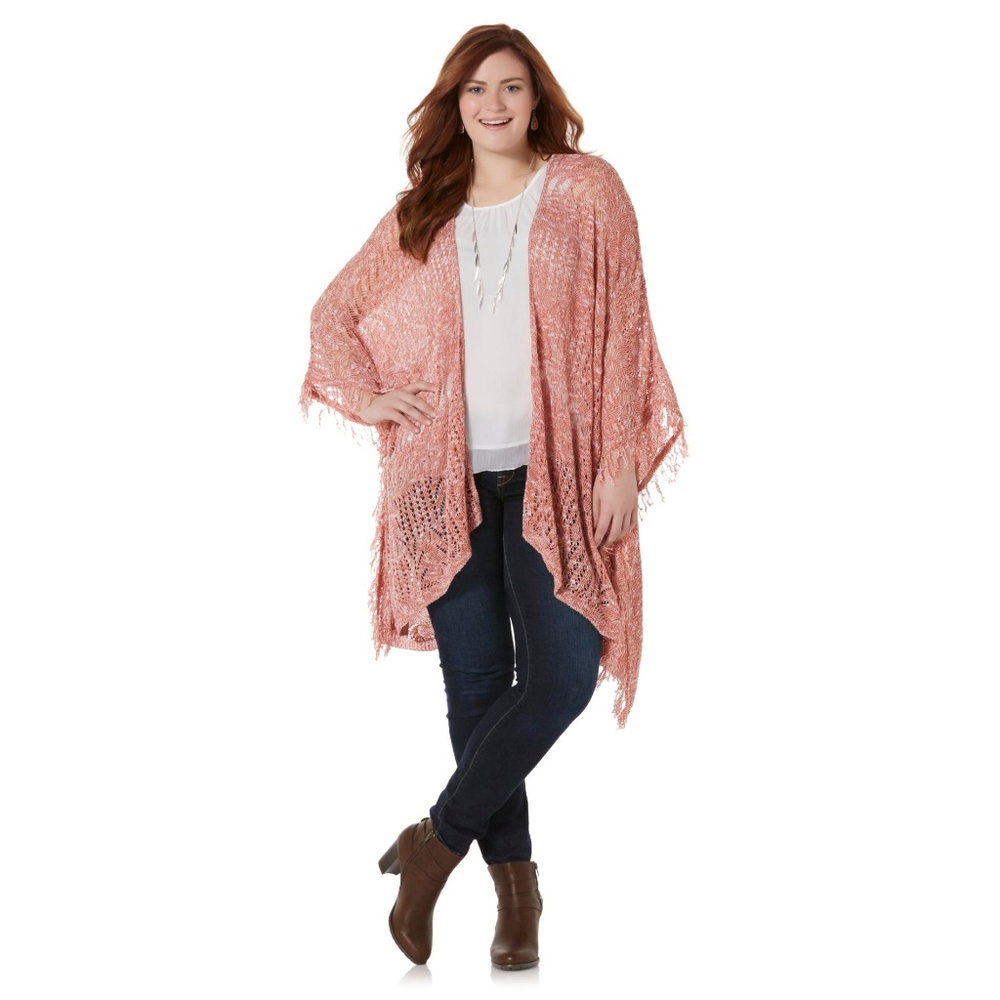 NEW Bongo Junior's Pointelle Poncho Sweater
